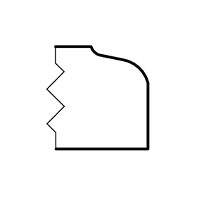 ¼ round